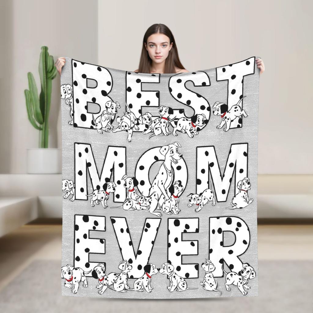 101 Dalmatians Cute DOG Pattern Blanket Anime Wool Vintage Warm Throw Blankets for Home Restaurant  Winter