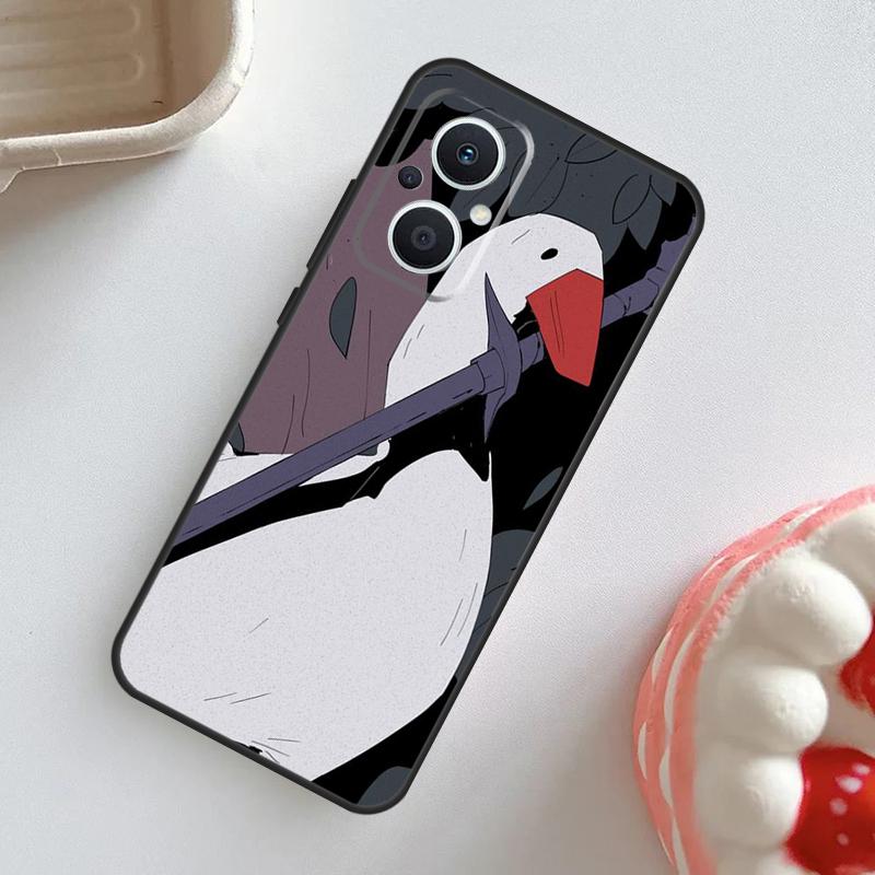 Cartoon Lustige Gans Hülle Für OPPO Reno 7 8 6 5 4 Lite 8T 4Z 5Z 11 F 10 Pro OPPO Find X6 X5 Pro X2 X3 Neo Abdeckung
