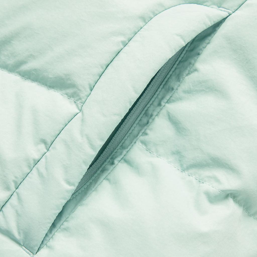 Li Ning Hot Pot Daunen Serie Wasserabweisend Stehkragen Buchstaben Print Warm Lässig Vielseitig Reißverschluss Kurze Winter Daunenjacke Damen Jacke AYMU478-3