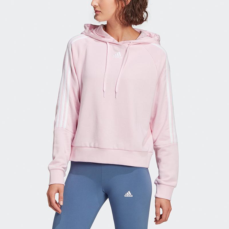 Adidas Sweatshirts Women's Clear Pink Hooded Moderate Regular GL1459
