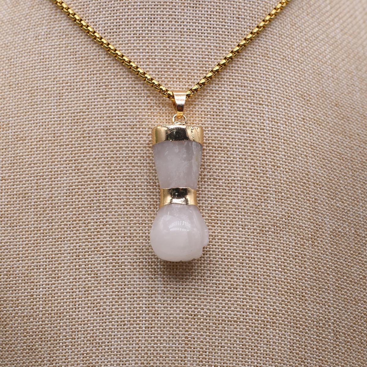 

Ожерелье из натурального камня, розовый кварц/аметист, нерегулярное ожерелье, подвеска для женщин, подарочная цепочка на день рождения, 60 см 60cm