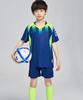 Hiheart Junior Trainingsbekleidung Sommer Kurzarm und Größe 120cm Kinder Fußball/Futsal Set, Jungenbekleidung, Shorts, Marineblau,
