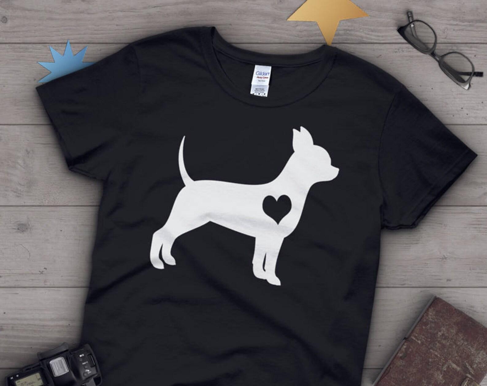 Chihuahua Shirt,  , Dog Lover Gift, Cute Chihuahua Mom T-shirt, Chihuahua Dog Lover Tshirt, Pet Graphic Tee, Tops, Pink, Blue, Navy 100