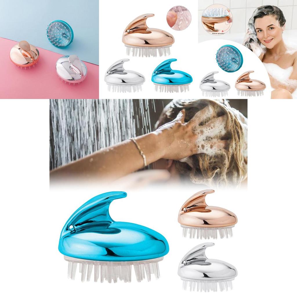 Soft Silicone Massage Brush For Body Scalp And Hair Invigorate And Cleanse For Healthier Hair