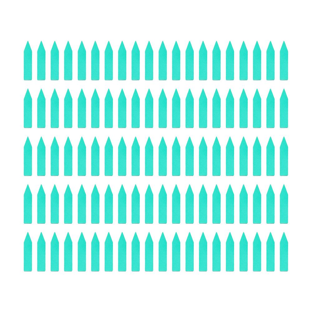 

100Pcs 5*1cm Waterproof Plastic Plant Tags Garden Plant Labels Nursery Markers Flower Pots Seedling Labels Tray Garden Tools зелений