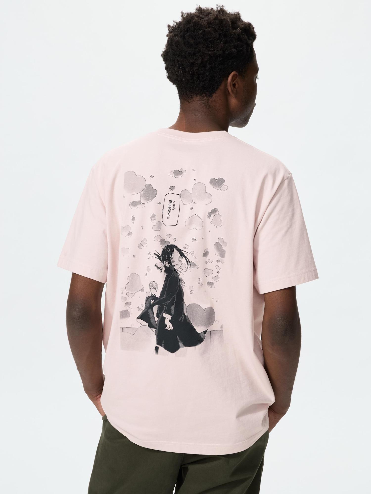 Uniqlo Япония Манга Ut Shueisha 100-летие Кагуя-сама хочет признаться Гений Любовная мозговая битва 10 PINK/XS
