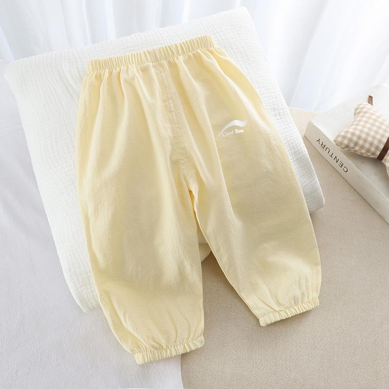 Children's Mosquito Proof Pants Summer Baby Air Conditioning Lantern Pants for Boys and Girls Wearing Mosquito Proof Pants Outside