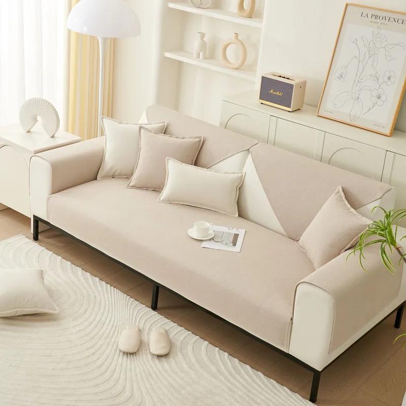 Waterproof Sofa Cover Not-slip Corner Sofas Mat For Living Room Washable Chair Slipcover Pet Kid Mat For 1/2/3/4 Seat Home Decor