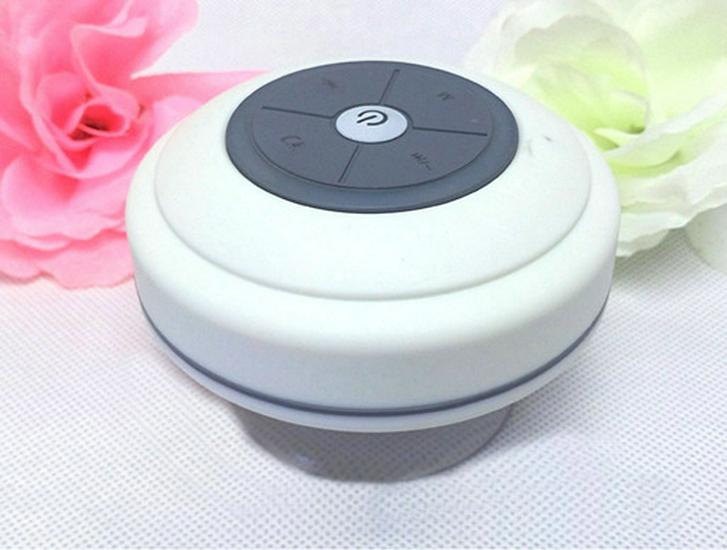 Q9 Bluetooth LED Speaker: Waterproof, Suction Cup, Card Insert, Wireless Mini Speaker for Bathroom.