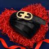 New Men'S Belt Leather Travel Business Belt Simple Casual Versatile Automatic Buckle Belt High Sense
