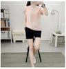 Couples' Quick-Dry Ice Silk T-Shirt - Breathable, Solid Color, Three Stripes, Round Neck, Perfect for Outdoor Running and Sports