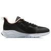 Li Ning Casual Cushioning Reflective Abrasion Resistant Slip Resistant Low Top Running Shoes Women's Gray Black ARSR046-3