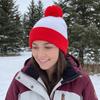 Merry Christmas Hat Christmas Knitted Hat Warm Striped Hat All-match Santa Beanie Hat  Outdoor