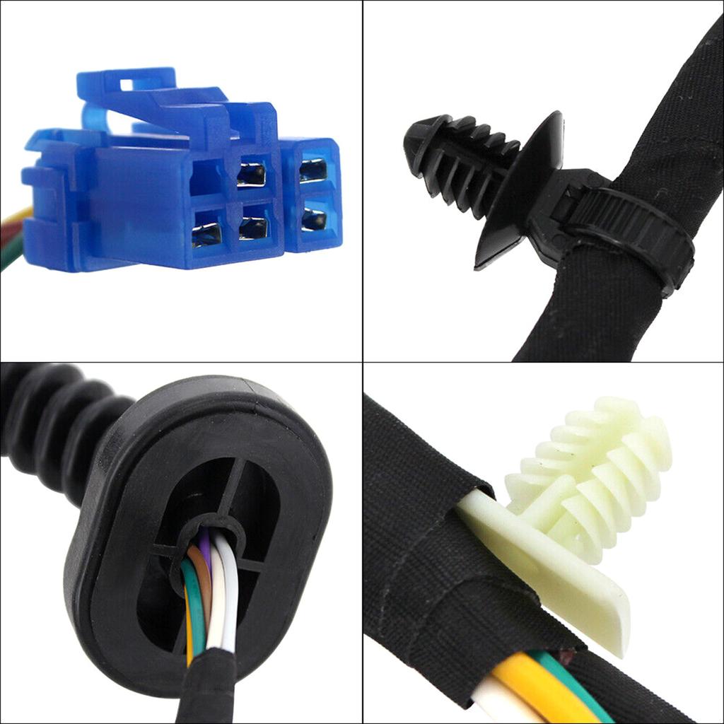 Rear Door Harness Wiring Harness with Connector for 2004-2010 Ram 1500 2500 3500 4500 5500 56051931AB 56051931AA 645-506