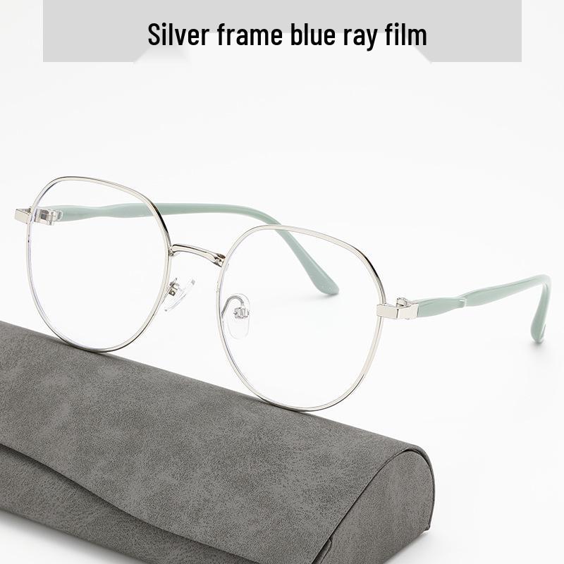 

Ретро Титановые Очки Круглой Формы с Линзами, Защищающими от Синего Света - Стиль Xiaohongshu для Инфлюенсеров