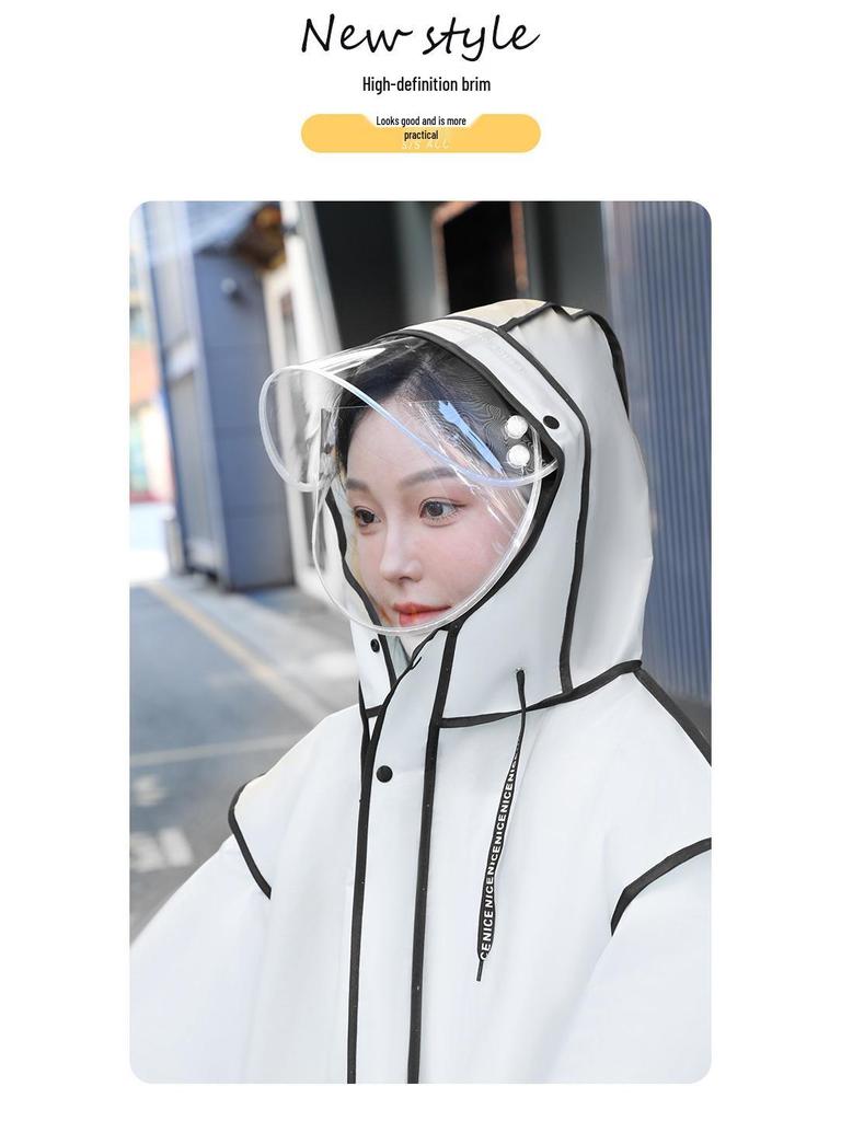 Full-Length Rainproof Poncho for Electric Car, Bicycle Riding - Unisex Adult