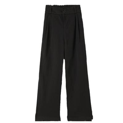 Women's Autumn and Winter New Style Thickened High-waisted Slimming Straight-leg Pants Elastic Waist Women's Pants Casual Pants Loose Wide-leg Pants