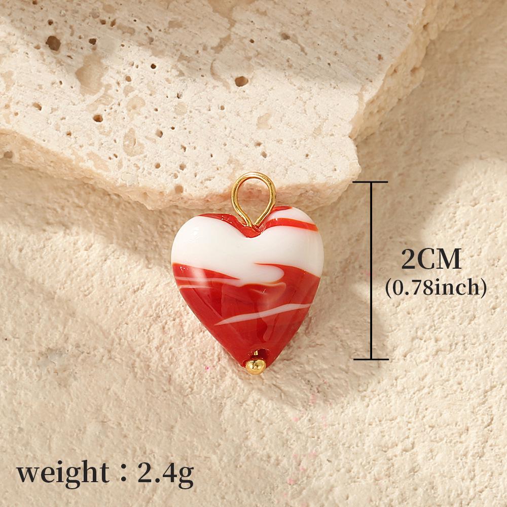 Colorful Ceramic Palm Eye Heart Snowman DIY Jewelry Accessories