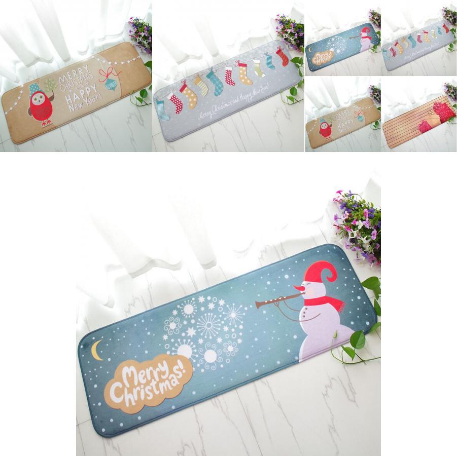 Premium Quality Christmas Floor Cover Mats With Soft Non-slip Rug For Home Decoration