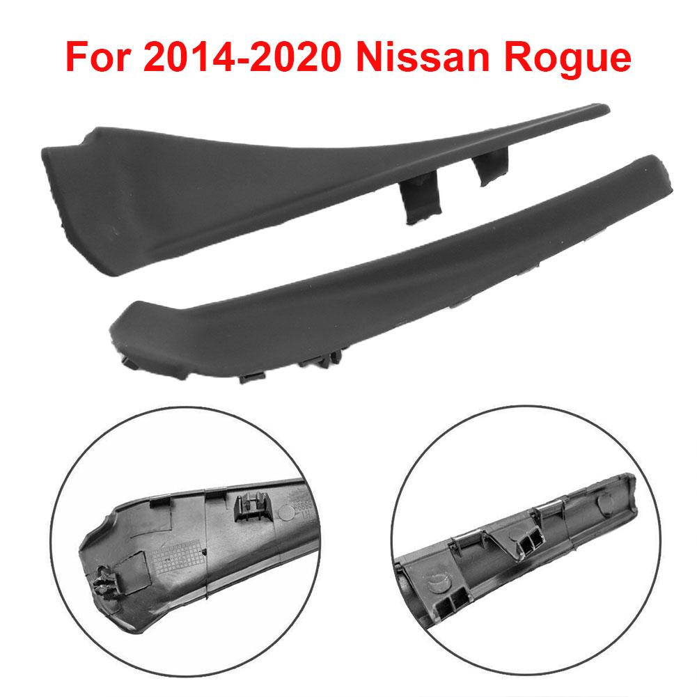 2Pcs Windshield Wiper Side Trim Cover  Front Windshield Wiper Arm Cowl Lightweight for Nissan XTrail Rogue 2014-2018