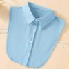 Women's Chiffon Half-Shirt Decorative Collar for Professional or Casual Wear