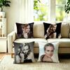 Popular Actress Diane Kruger Square DoubleSided Printed Pillow Case Bedroom Bedside Pillow Sofa Cushion Cover