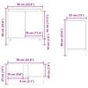 White Bathroom Vanity Cabinet 58 X 33 X 60 Cm Engineered Wood