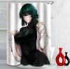 Tenda da Doccia Nuda con Stampa di Ragazza Anime Seno Grande Sedere Grande Forniture per Bagno Decorazione Bagno Impermeabile di Alta Qualità con Gancio