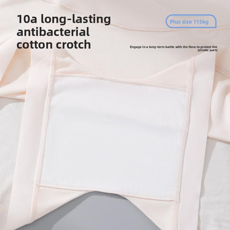 Plus Size Women's Pure Cotton Crotch 10A Anti-bacterial Non Scratch Maternity Flat Angle Safety Briefs