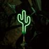 Dulton Solar Neon Light Cactus Easygoing and Lively Neon Sign Garden Exterior Lighting Height 745mm Width 142mm Depth 12mm NB-0543CT