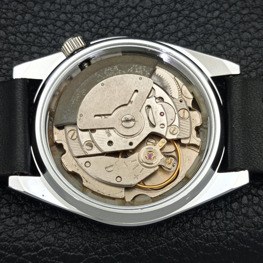 REFURBISHED JAPAN MADE SEIKO 5 AUTOMATIC MENS WATCH BLACK DIAL CUSTOM A440118-2 QV90-a440118