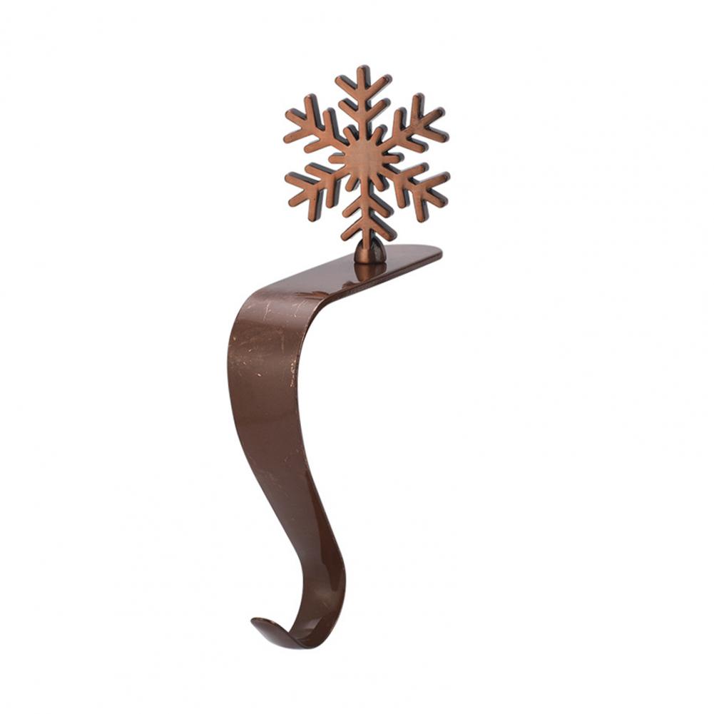 Holiday Stocking Hook Reindeer Stocking Hook Festive Christmas Stocking Hooks Non-slip Metal Hangers for Mantel Ornaments
