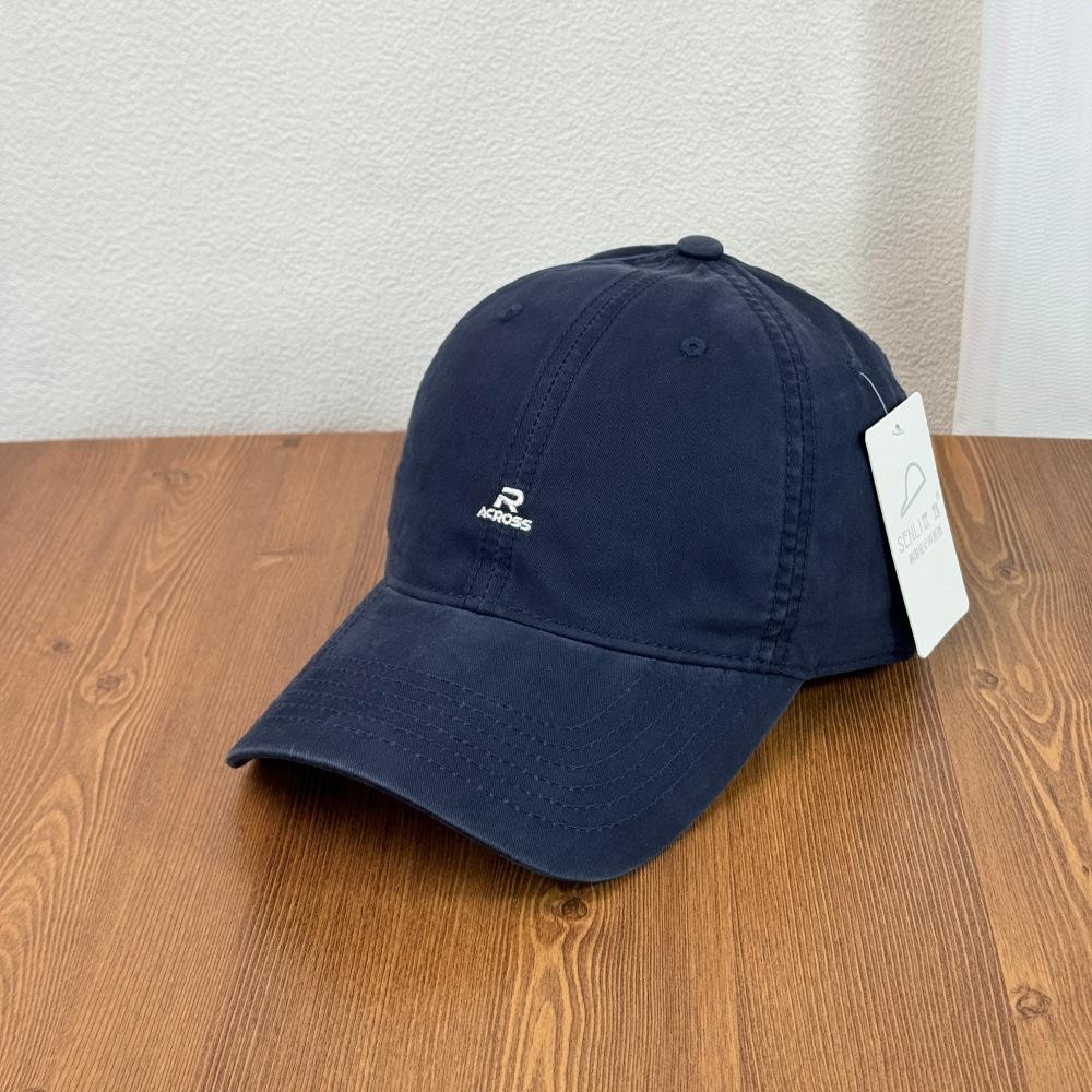 Fashion Hat Korean Big Head Hat Versatile Retro Simple R Letter Baseball Cap Male and Female Couples Student Fashion Cap