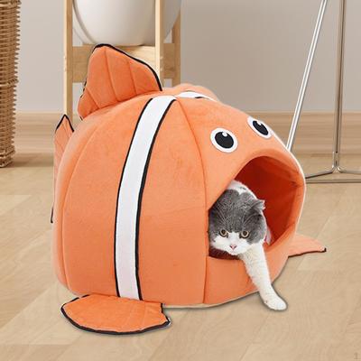 Bed Cute Enclosed Cat Houses for Tent Kittens or Small Dogs Indoor Winter