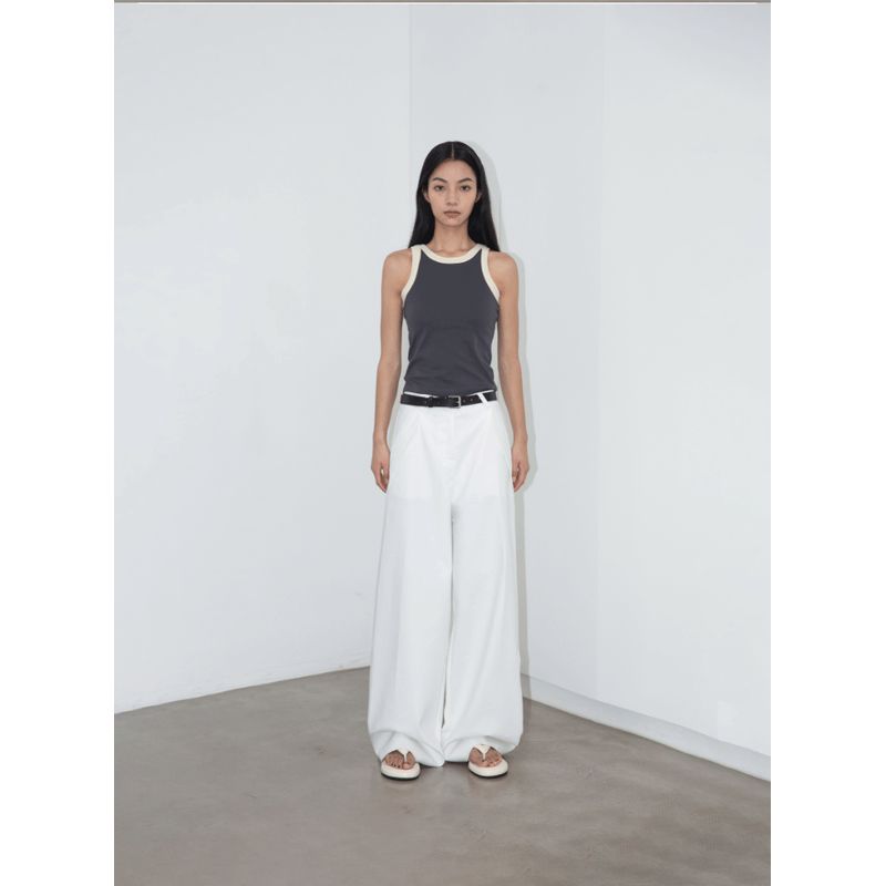 

Модный ретро весенне-летний осенний контрастный цвет приталенный I-образный жилет Dark gray L