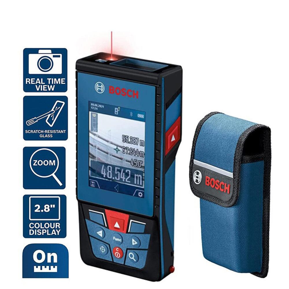 

GLM 100-25 C Лазерный дальномер 100 метров Bluetooth Встроенная камера Профессиональная точная линейка для измерения расстояния внутри / снаружи