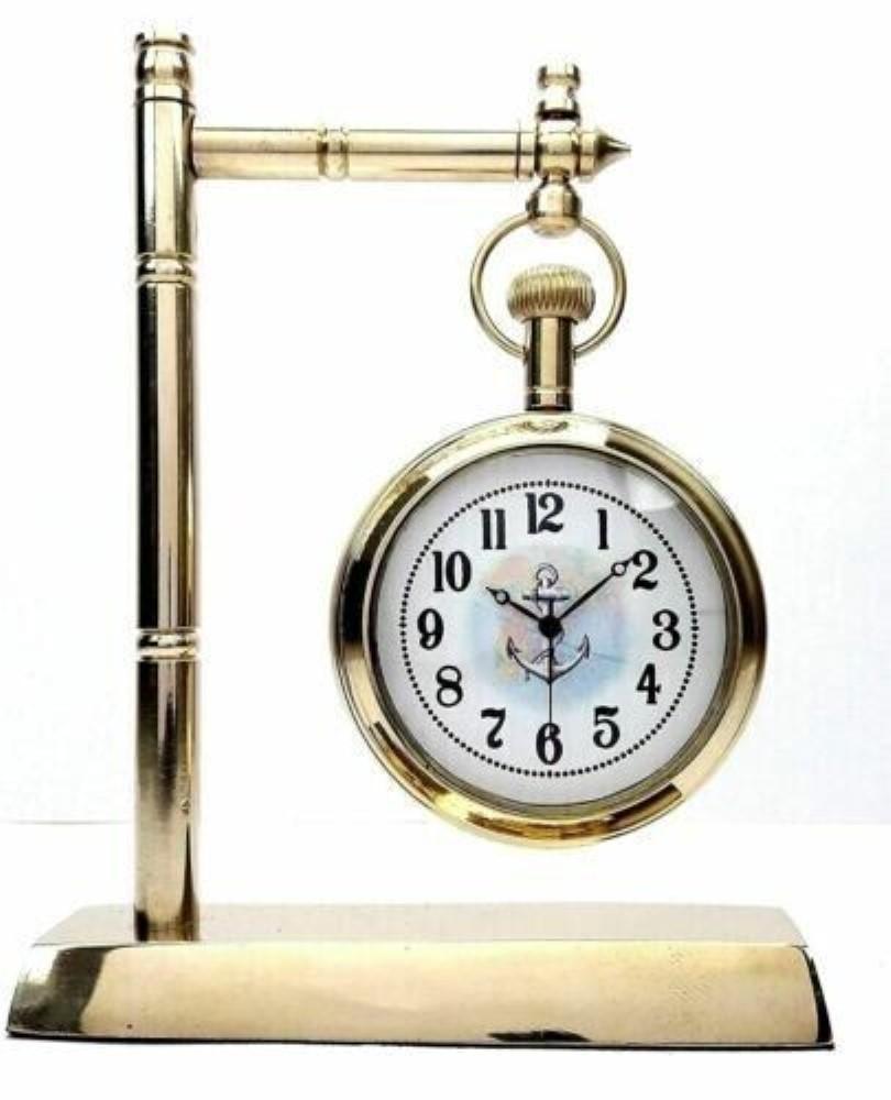Starožitné stolní hodiny Vintage stolní starožitná mosaz dekorativní dárek