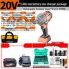 Dongcheng 20V Brushless Cordless Impact Wrench (698N·m) CN plug (adapter included)