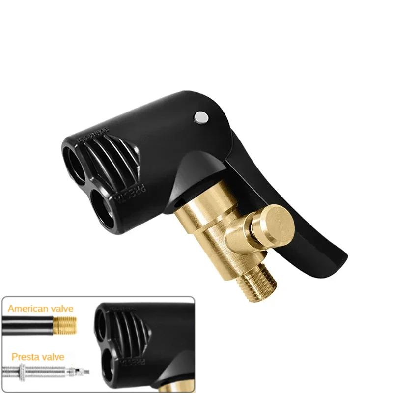 Bomba de Bicicleta Mangueira Adaptador de Bico Duplo Peças de Bombeamento Serviço Acessórios Automotivos Conversor de Válvula Schrader/Presta F/V A/V Bicicleta