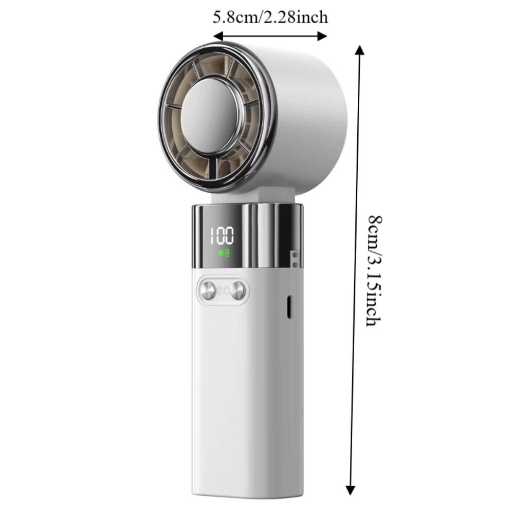 Bladeless Design Handheld Mini Fan Foldable 100 Gear Wind Portable Electric Fans Semiconductor Refrigeration Powerful Airflow