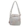 Large Capacity Trendy Canvas Shoulder Bag For Stylish Girls With Round Shape Design In Black White Blue And Pink