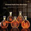 Bottiglia da Vino in Vetro Spesso di Alta Qualità 500ml/750ml - Sigillata per Liquori Esteri, Fai-da-te (Homebrewing), Conservazione di Distillati XO