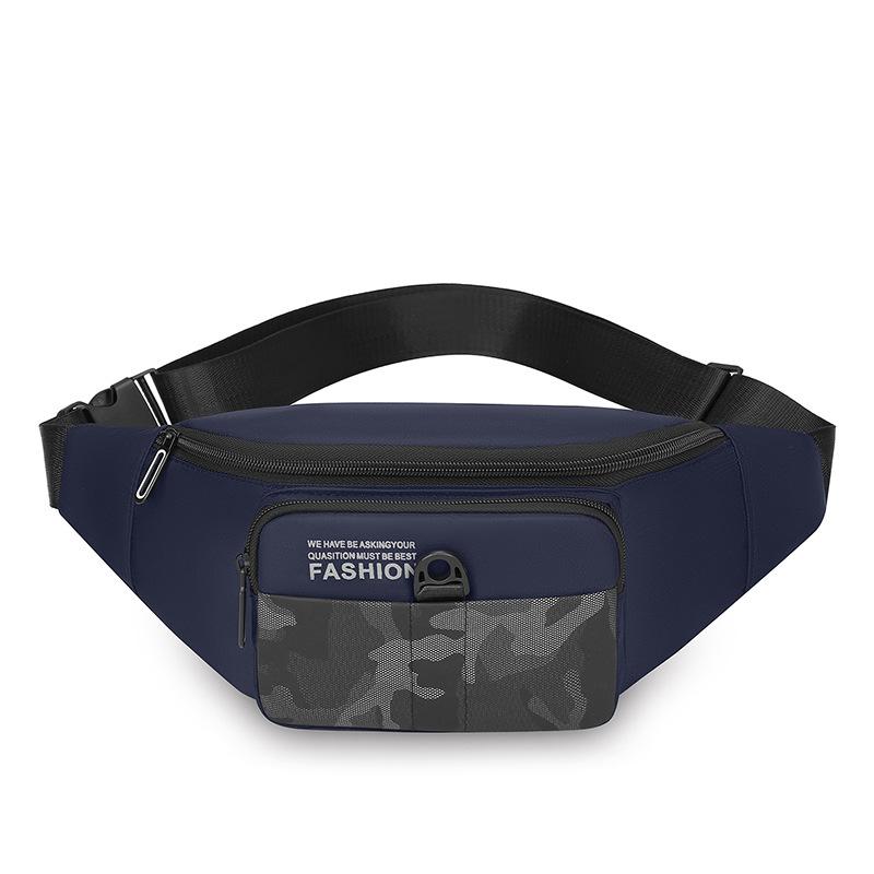 Outdoor Sports Men's Pockets New Lightweight Oxford Cloth Shoulder Bag Multi layer Casual Joker Chest Bag