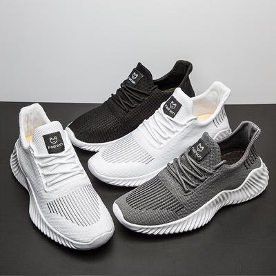 Scarpe Casual da Uomo Sneakers Traspiranti Scarpe Sportive da Corsa Tessuto Volante