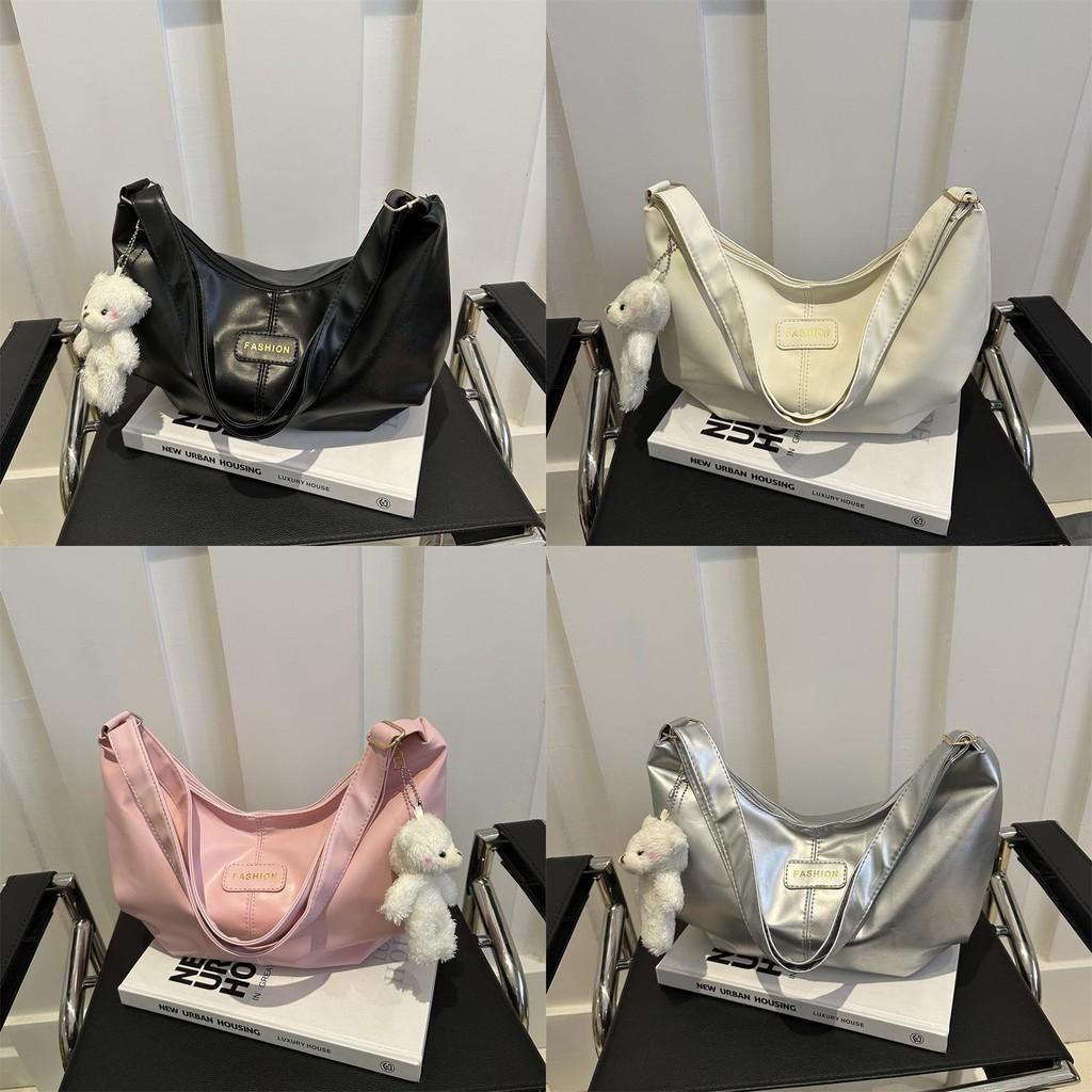 Fashionable 2024 Soft Pu Leather Tote Handbag For Women With Large Capacity And Stylish Stitches