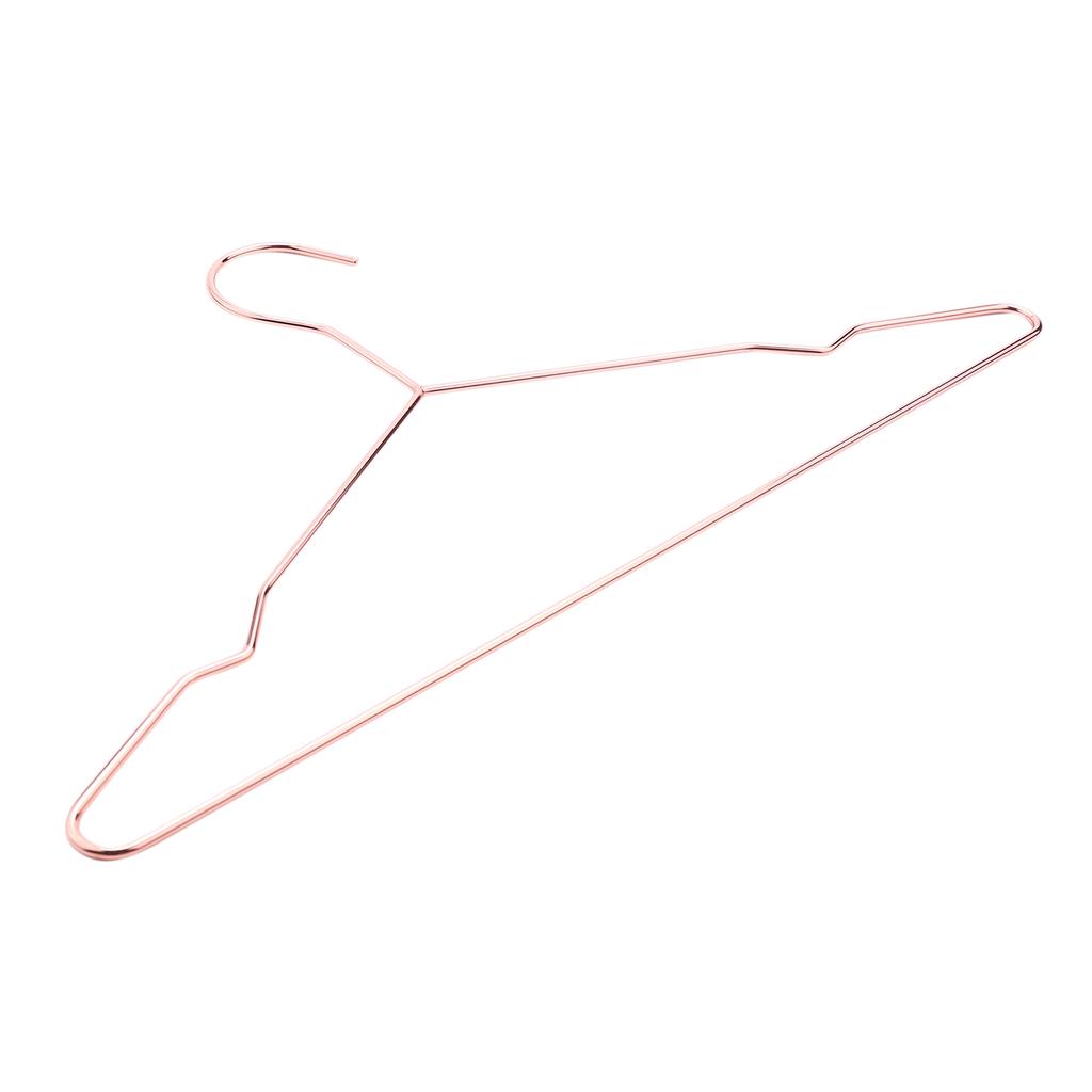 M-Modern-17 Inch Adult Heavy Duty Strong Rose Gold Clothes Hangers, Coat Hangers, Suit Hangers, Shirt Dress Hangers, Heavy Duty