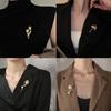 Imitation Pearl Tulip Flower Brooches For Women Elegant Rhinestone Floral Bouquet Lapel Pins Wedding Party Badge Jewelry Gifts