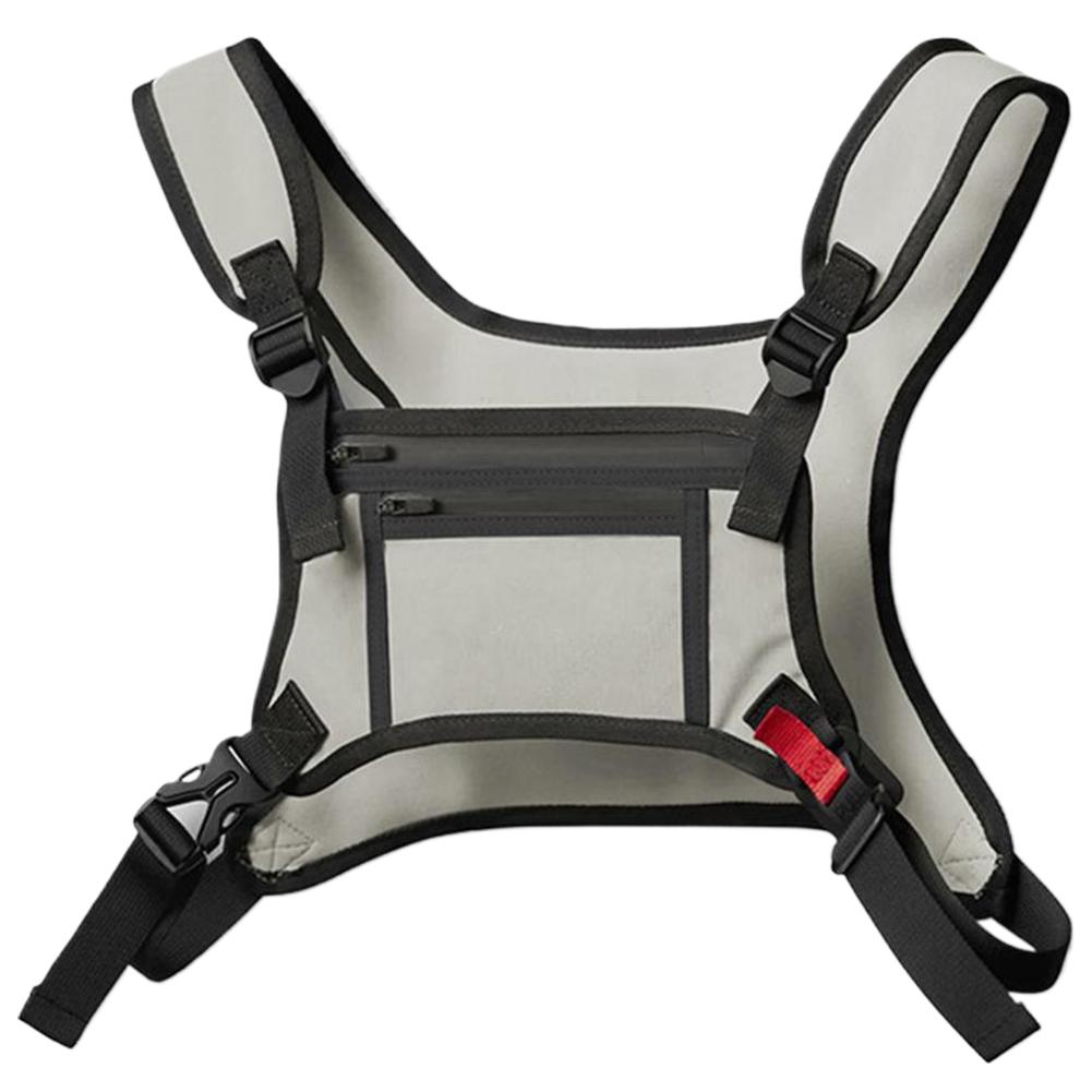 

Running Vest Bag for Men Water Resistant Sports Chest Bag with Phone Holder Waist Pack for Workouts Running Cycling белый