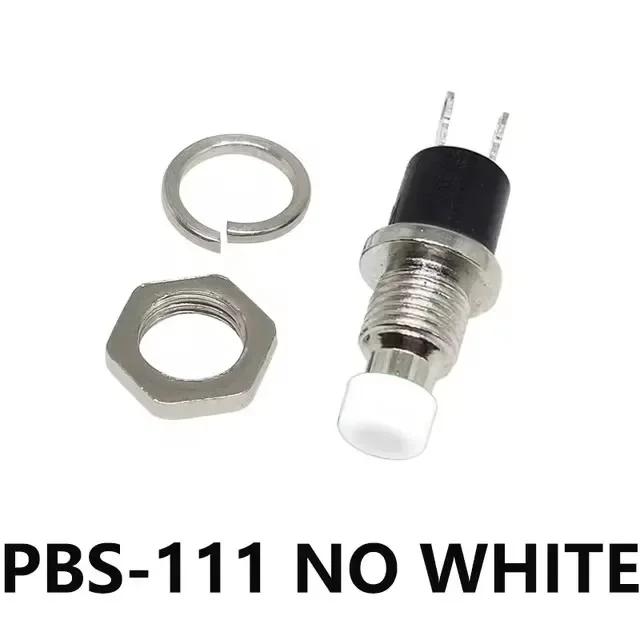 5/20/100Pcs 7Mm Push Button Switch Pbs-110/111 Momentary On-Off Micro Switch No Nc Reset Switch