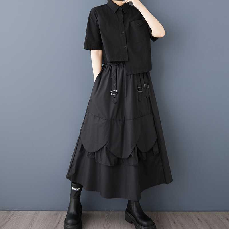 Spring Women's Irregular Patchwork Skirt